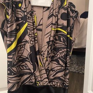 Crop black and grey blouse size small